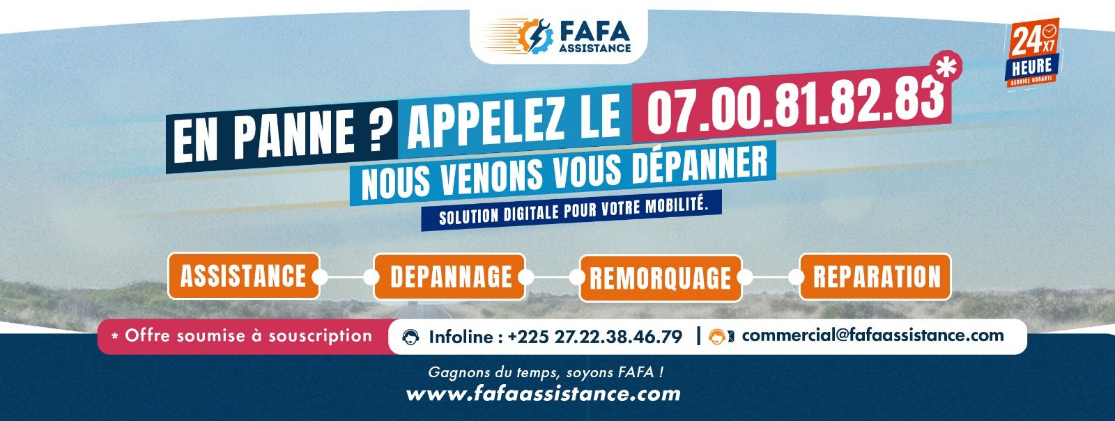 Fafa Assistance – En panne ? Appelez le 07.00.81.82.83 – Assistance, Dépannage, Remorquage, Réparation